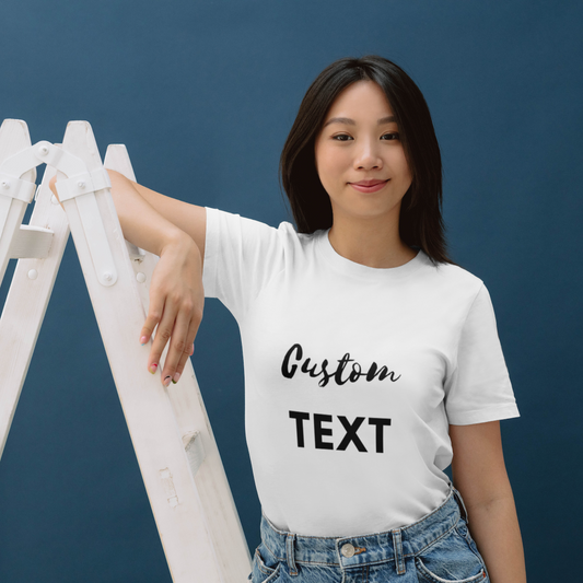 Custom Text Female T-shirt