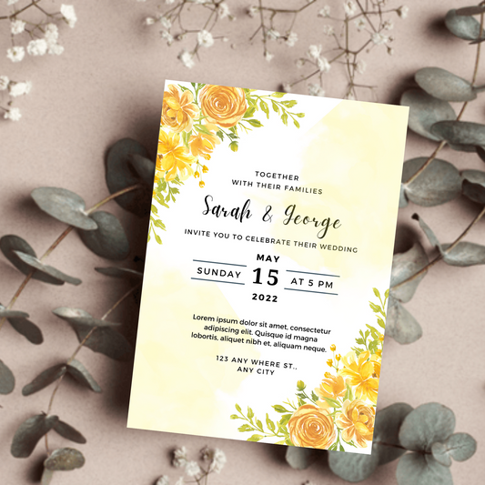 Elegant Canva Wedding Invitation